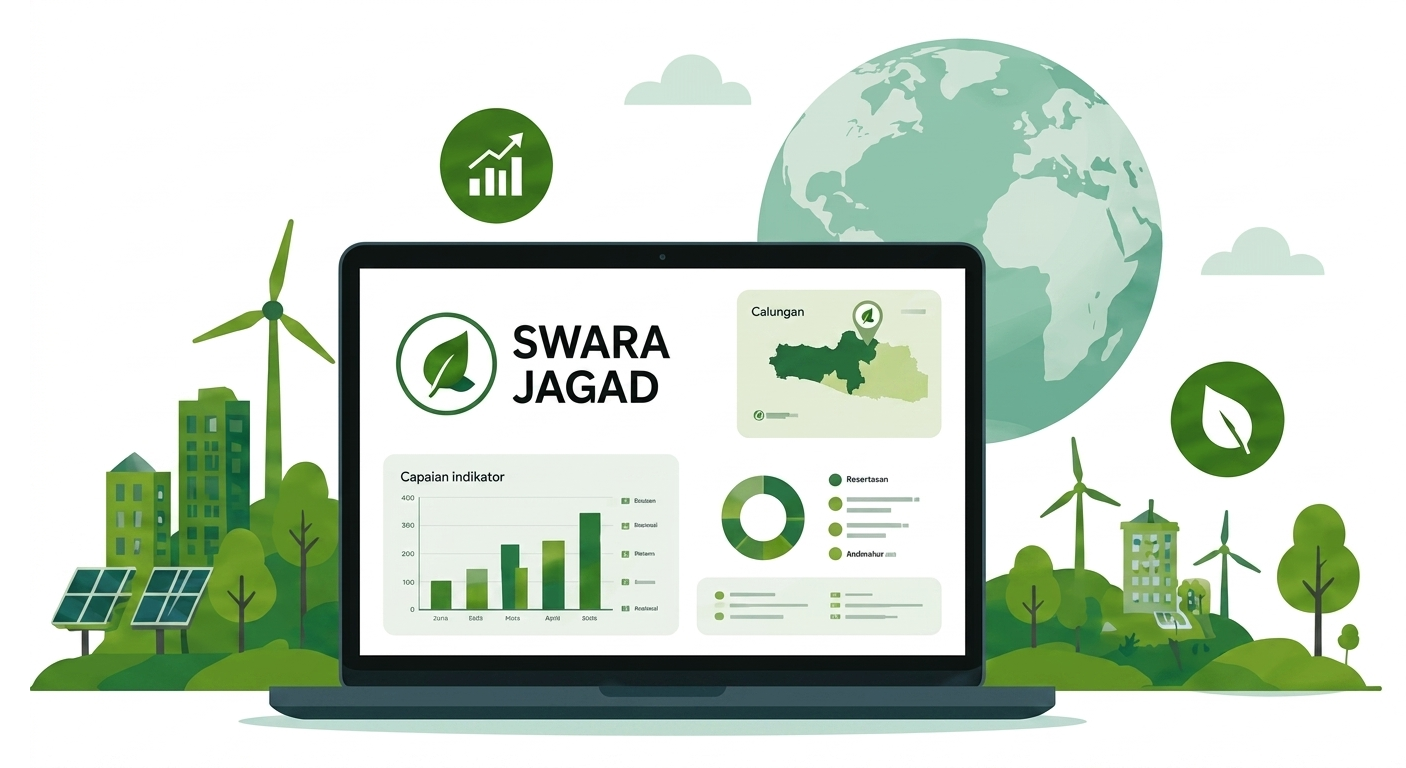 SWARA JAGAD Dashboard Illustration