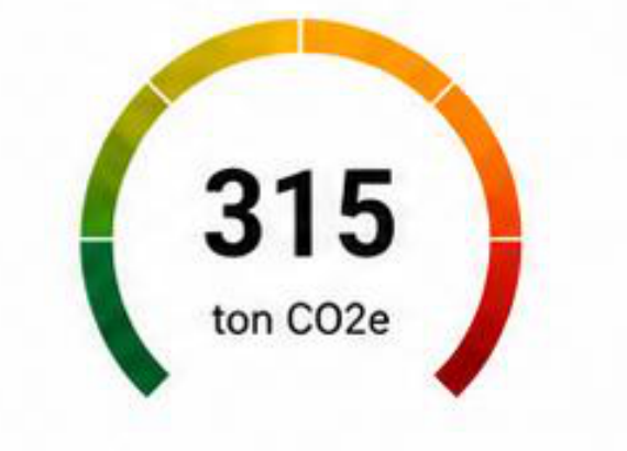 Total Emisi: 315 ton CO2e